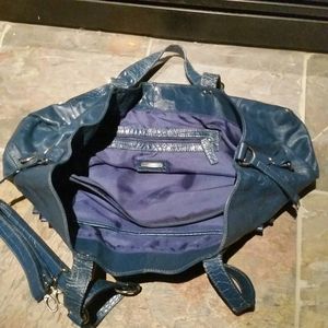 Charlie Lapson blue leather bag